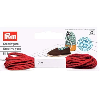 Image of Prym Espadrilles Yarn, Red, One Size