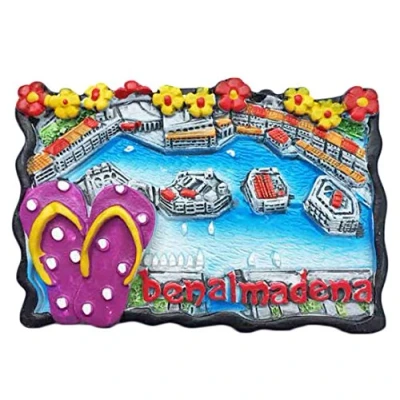 Image of Benalmadena Spain Refrigerator Magnet 3D Travel Sticker Souvenirs Collection,Home &amp; Kitchen Decoration,Spain Fridge from China