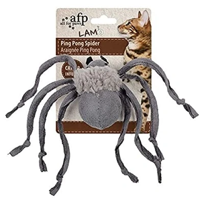 Image of ALL FOR PAWS Lamb Ping Pong Spider Catnip Toy