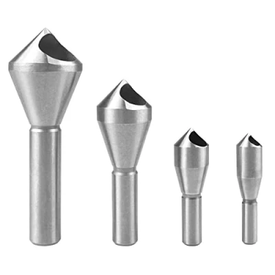 Image of ATOPLEE Countersink Drill Bit Set,4pcs 90 Degree High Speed Steel Counter Sinker Bits for Wood,Metal, Fiberboard, Plywood, Plastic, PVC
