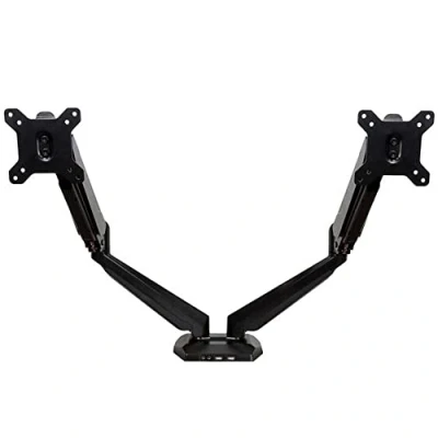 Image of StarTech.com Desk Mount Dual Monitor Arm Adjustable Supports Monitors 12 to 30 Full Motion VESA Double Clamp Black (ARMSLIMDUO)