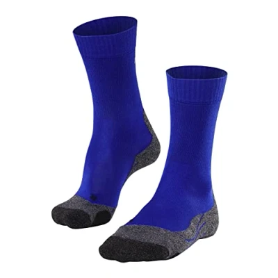 Image of FALKE Men&#039;s TK2 Explore Cool M SO Lyocell Functional Yarn Thick Anti Blister 1 Pair Hiking Socks, Blue (Yve 6714), 9.5 10.5