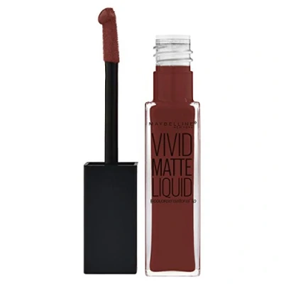 Image of Maybelline Color Sensational Vivid Matte Liquid Lipstick, Number 37, Coffee Buzz