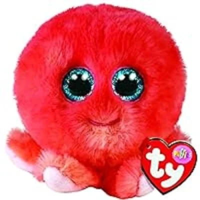 Image of TY Toys Teeny Puffies Octopus Sheldon 10 CM Red 2009131