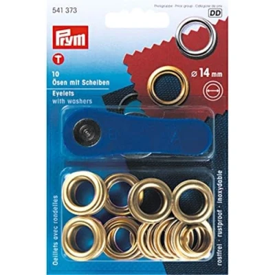 Image of Eyelets and washers [Ø 14 mm] Prym metallic gold