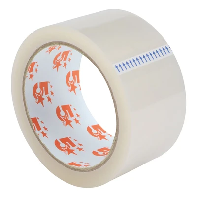 Image of 5 Star Clear Tape Roll Large Easy tear Polypropylene 40 Microns 48mm x 66m PK 3