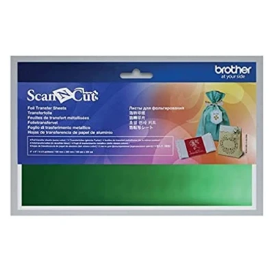 Image of Brother Scan N Cut Metallic Sheet 4 Pieces 10 x 20 cm Green
