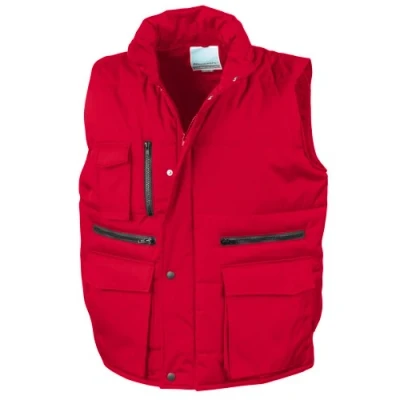 Image of Result Mens Lance Bodywarmer / Gilet (Windproof &amp; Showerproof) (XL) (Red)