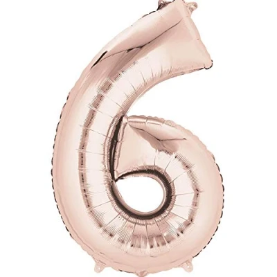 Image of Amscan 3621701 S/Shape: 6 Rose Gold