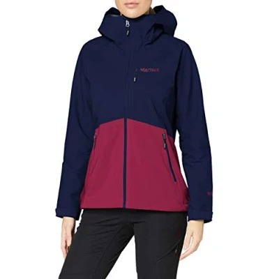 Image of Marmot Rom 2.0 Hooded Jacket Women&#039;s Arctic Navy/Wild Rose, X Small