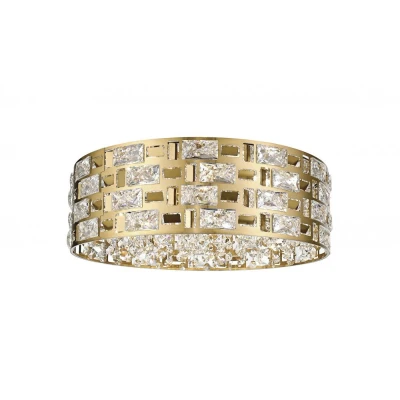 Image of Lola 6 Light Flush Ceiling Gold