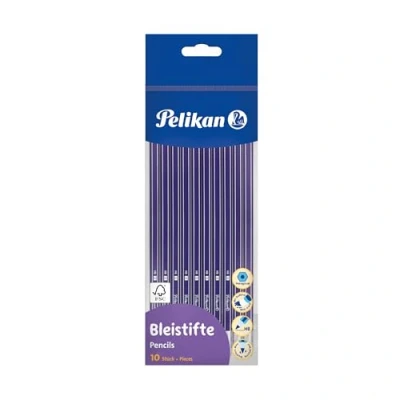 Image of Pelikan HB Pencils Made in Germany, Hardness with Rubber tip, Pack of 10