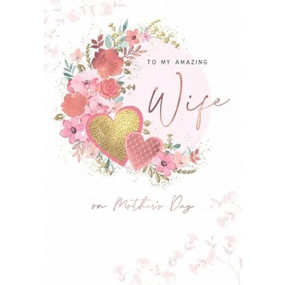 Image of Piccadilly Greetings Mother&#039;s Day Card, To My Amazing Wife 9 x 6 inches