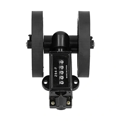 Image of Mechanical Length Meter, Roller Type Meter Counter, Measuring Counter Rolling Wheel, 1:3 Meter,With Anti‑Slip Slot,