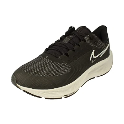 Image of NIKE Air Zoom Pegasus 38 Shield Men&#039;s Running Trainers Sneakers Shoes DC4073 (Black/Platinum Tint DK Smoke Grey 001) UK7.5 (EU42), (DC4073