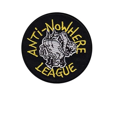 Image of Anti Nowhere League Punk Band Patch Badge Embroidered Iron on Applique Souvenir Accessory