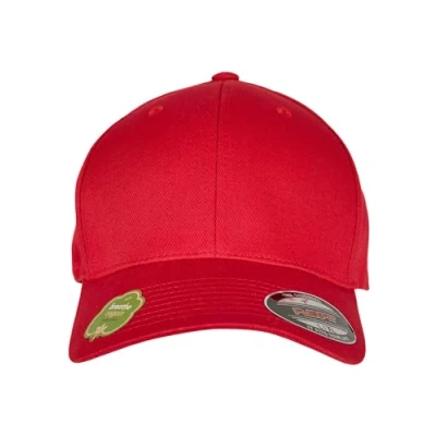 Image of Flexfit Unisex Adult Organic Cotton Baseball Cap, red, L/XL