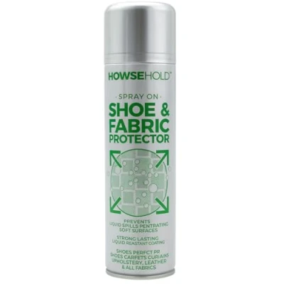 Image of HowseHold Protector Spray for Shoes and Fabrics 500ml Rain Stain Waterproof Protection Suede Leather Nubuck Trainers Textiles Nano Protect