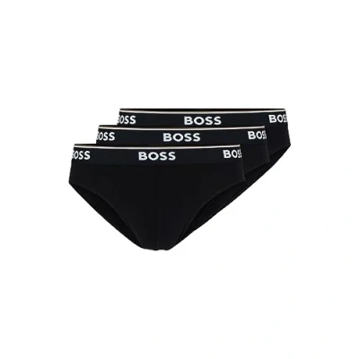 Image of BOSS Men&#039;s 3 pack Classic Regular Fit Stretch Briefs3? ??? ? ???? ???paquete De Calzoncillos Elásticos Cl Briefs, Black, L UK