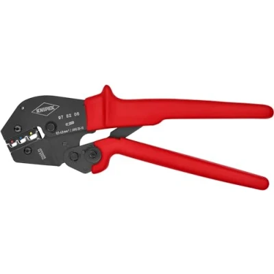Image of Knipex Crimping Pliers for two hand operation burnished, with non slip plastic grips 250 mm 97 52 06