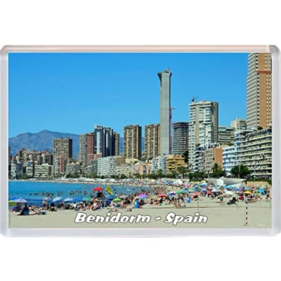Image of Benidorm Spain 96 x 67mm Jumbo Fridge Magnet/Magnets BBSFHM53
