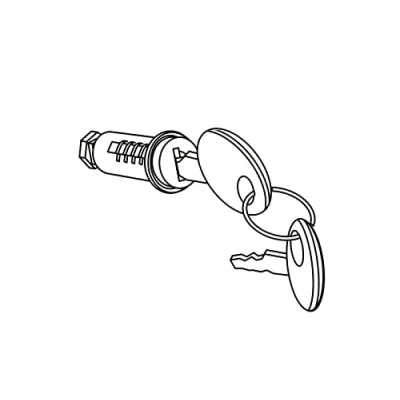 Image of SHAD 201896R 201896R: Set of Cylinder Key Lock Handle Opening Chest or Suitcase SH48 SH 48, Other
