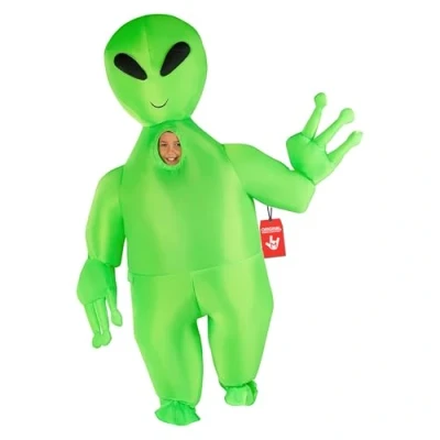 Image of Morph Inflatable Alien Costume Kids, Blow Up Kids Alien, Halloween