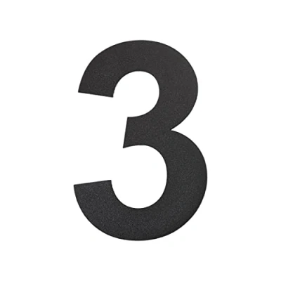 Image of nanlyiau 6in/15.3cm Floating House Number Black Door Stainless Steel Numbers Made of solid 304 Appearance Address Numbers(3)