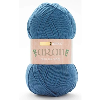 Image of Sirdar (Hayfield) Bonus Aran Wool Knitting Yarn Denim 994 per 400g ball by Hayfield
