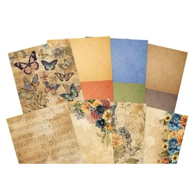 Image of Hunkydory Crafts Vintage Melody Stickables A5 Self Adhesive Papers
