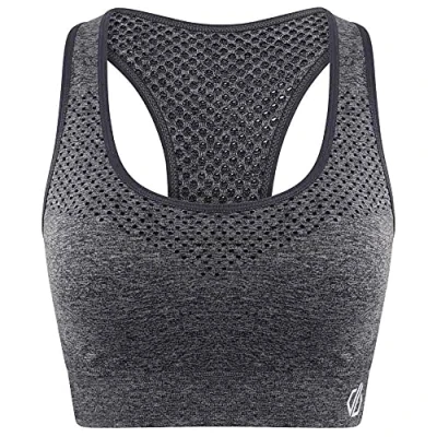 Image of Dare 2b Womens Dont Sweat It Bra, Ebony/Ebony, XL EU