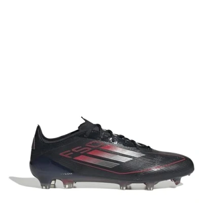 Image of adidas Performance F50 Elite FIRM Ground Moulded stud football boots, Men&#039;s, Size: 8, Core black/iron metallic/lucid red Textile/synthetics