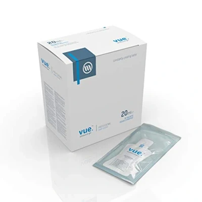 Image of Vue Ultrasound Gel (20ml x30) Sterile Double Wrapped Sachets Clear Conductive Transmission for Monitors and Doppler Machine