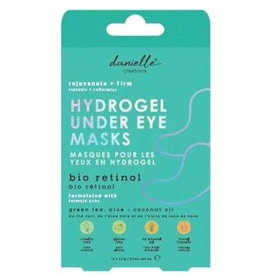 Image of Danielle Creations Rejuvenate &amp; Firm Hydrogel Under Eye Treatment Masks with Bio Retinol, Green Tea, Aloe Vera Coconut Oil For All Skin Types