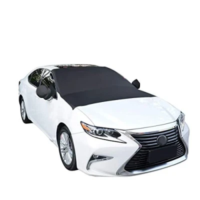 Image of Etomvoop Magnetic Windscreen Cover, Car Windshield Snow Frost Ice Shield Dust Protector Cover for Winter, Oxford Farbic Waterproof Summer Sun Shade Cars Trucks Vans SUVs