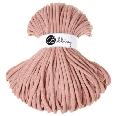 Image of Bobbiny Jumbo 9mm Braided Macrame Cord (Blush) 100m