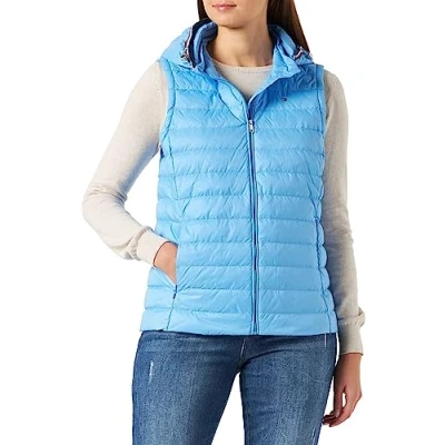 Image of Tommy Hilfiger Women Vest Padded, Blue (Hydrangea Blue), S
