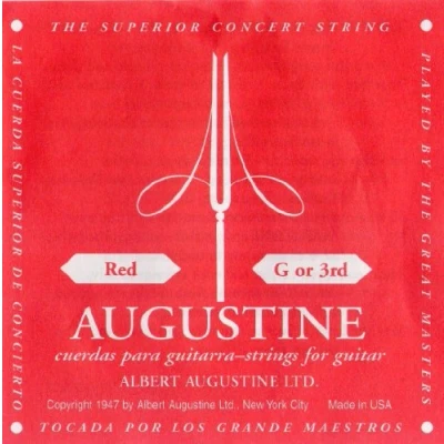 Image of Augustine 650423 &quot;Red Label Single G3&quot; String for Classic Guitar