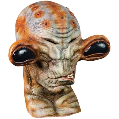 Image of Ghoulish Productions Máscara Alien Ritcher, Línea Nightmare Makers, Disfraz de Látex resistente, pintada a mano para Halloween Desfile Carnaval, Fiesta Disfraces, cosplay, Talla única