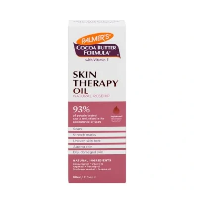 Image of PALMERS COCOA BUTTER SKIN THERAPY OIL SCARS STRETCH MARKS DRY ROSEHIP 60ML
