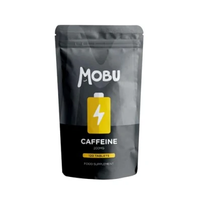 Image of Caffeine Tablets 200mg 120 Energy Focus, Concentration, Boost &amp; Exercise Support Pre Workout Improve Focus Vegan UK Made MOBU