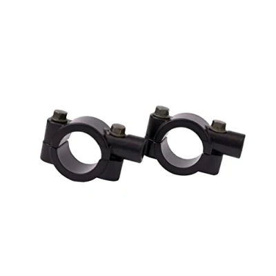 Image of ICTRONIX Pair Universal 8mm Motorcycle Mirror Bracket Holder Mount for 25mm Handlebar Clamp Black