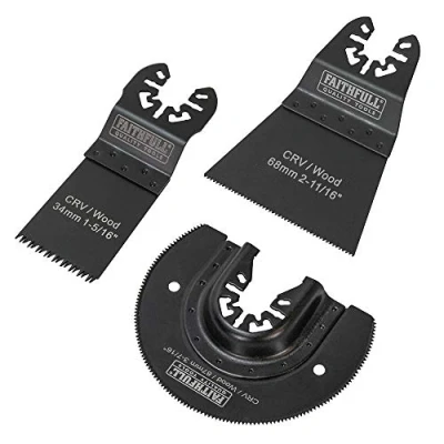 Image of Faithfull Multi Function Tool Blade Set, 3 Piece FAIMFKIT3
