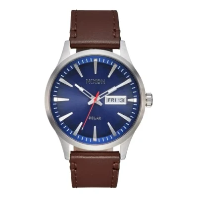 Image of Nixon Unisex&#039;s Analogue Japanese Quartz Movement Watch with Leather Strap A1347 5091 00