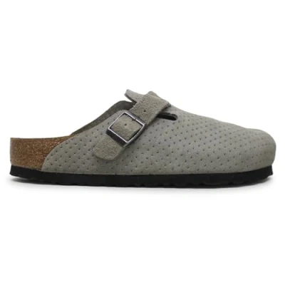 Image of Boston BS Suede Embossed Unisex Slip On Clogs Sandals