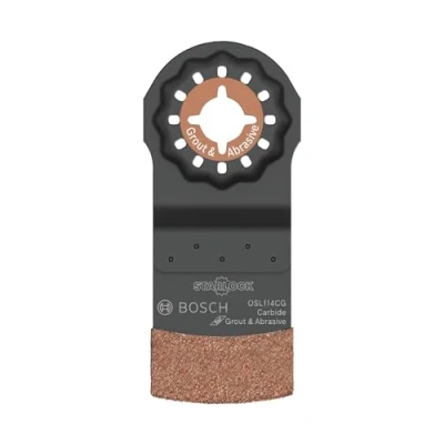 Image of BOSCH OSL114CG Starlock Oscillating Multi Tool Carbide Grit Plunge Cut Blade, 1 1/4&quot;