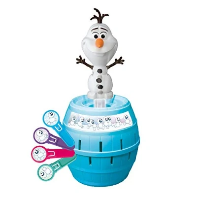 Image of TOMY games Pop Up Olaf Children&#039;s Action Board Game, Family &amp; Preschool Kids Game for Children
