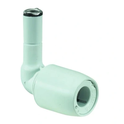 Image of Hep2O 90 Degree Spigot Elbow Single Socket White 10mm HD4/10W
