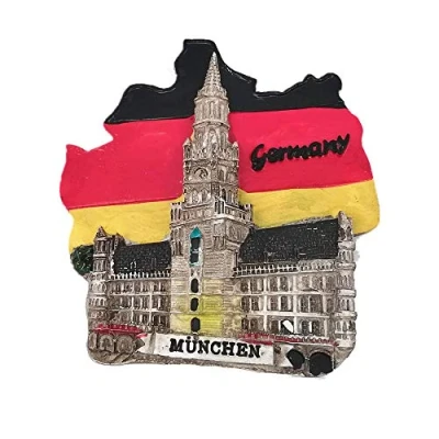 Image of Munich Germany 3D fridge magnet souvenir gift Home &amp; kitchen decoration magnetic sticker refrigerator