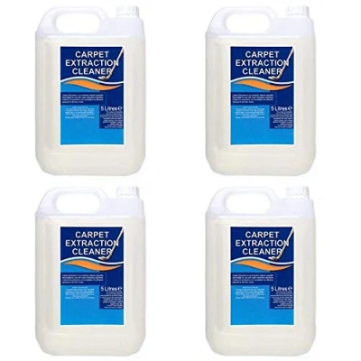 Image of We Can Source It Ltd Heavy Duty Carpet Extraction Cleaner Professional Low Foam Shampoo 4 x 5 Litres Upholstery